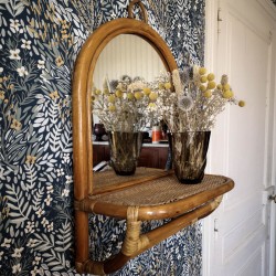 Miroir rotin