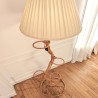 Lampadaire en rotin
