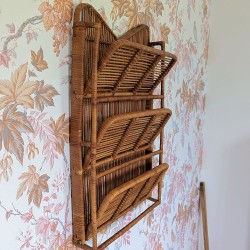 Etagère en osier et rotin