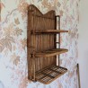 Etagère en osier et rotin