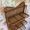 Etagère en osier et rotin