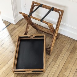 Table d'appoint en rotin