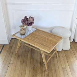 Table basse en rotin