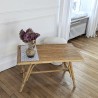 Table basse en rotin