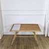 Table basse en rotin