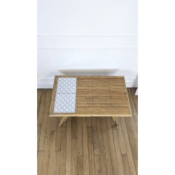 Table basse en rotin