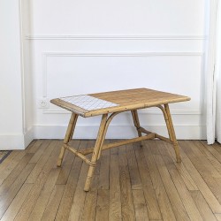 Table basse en rotin