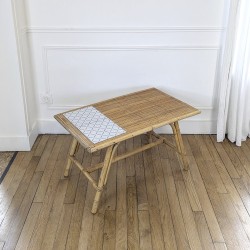 Table basse en rotin