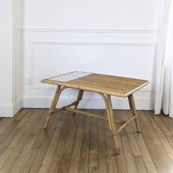 Table basse en rotin