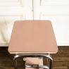 Tabouret / escabeau en formica rose