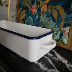 Jardinière en tôle émaillée