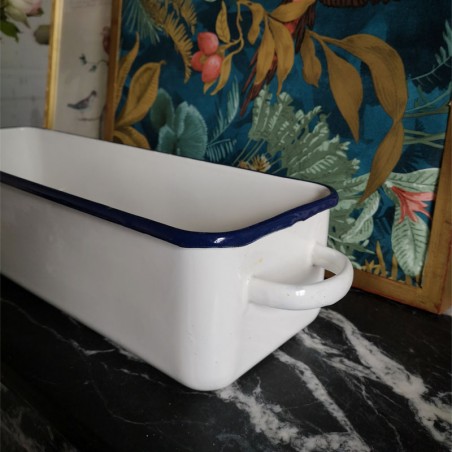 Jardinière en tôle émaillée