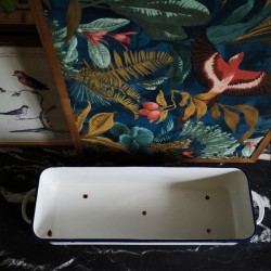 Jardinière en tôle émaillée