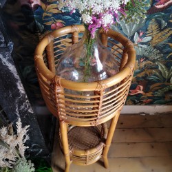 Porte plante en osier et cannage - Chez-nenette.fr
