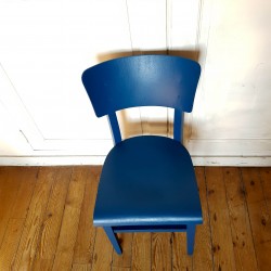 Chaise Thonet bleu "Nénette"