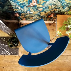 Chaise Thonet bleu "Nénette"